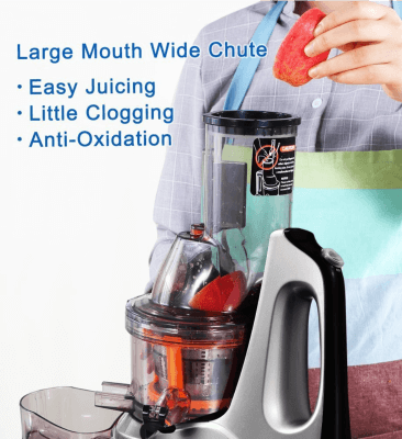 SKG Best Masticating Juicer 2018 4_ Large Mouth Chute