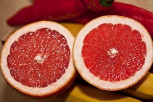 Grapefruit juice is 92 percent water, making it one of the highest water content fruits